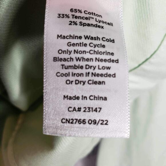 Talbots Coat Canvas Women's Jacket Size Large L Light Green Button Utility - Picture 7 of 8